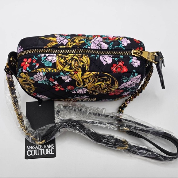 Versace Jeans Couture Floral Pattern Quilted Crossbody - Picture 9 of 14